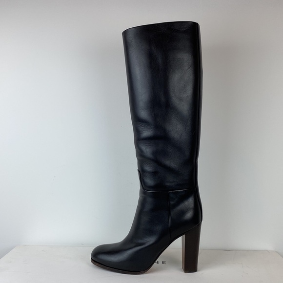 Celine Black Leather heeled boots in size 38.5 - Picture 11 of 14